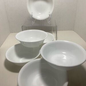 Set of 7 Corelle Winter Frost White Soup Cereal 6.25” Bowls